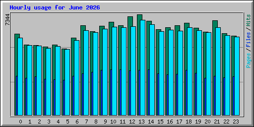 Hourly usage for June 2026
